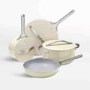 My Blog Home 4-Piece Cream Ceramic Non-Stick Cookware Set