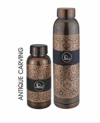 Oreo Antique Carving Copper Bottle