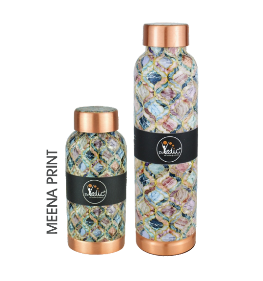 Oreo Meena Print Copper Bottle
