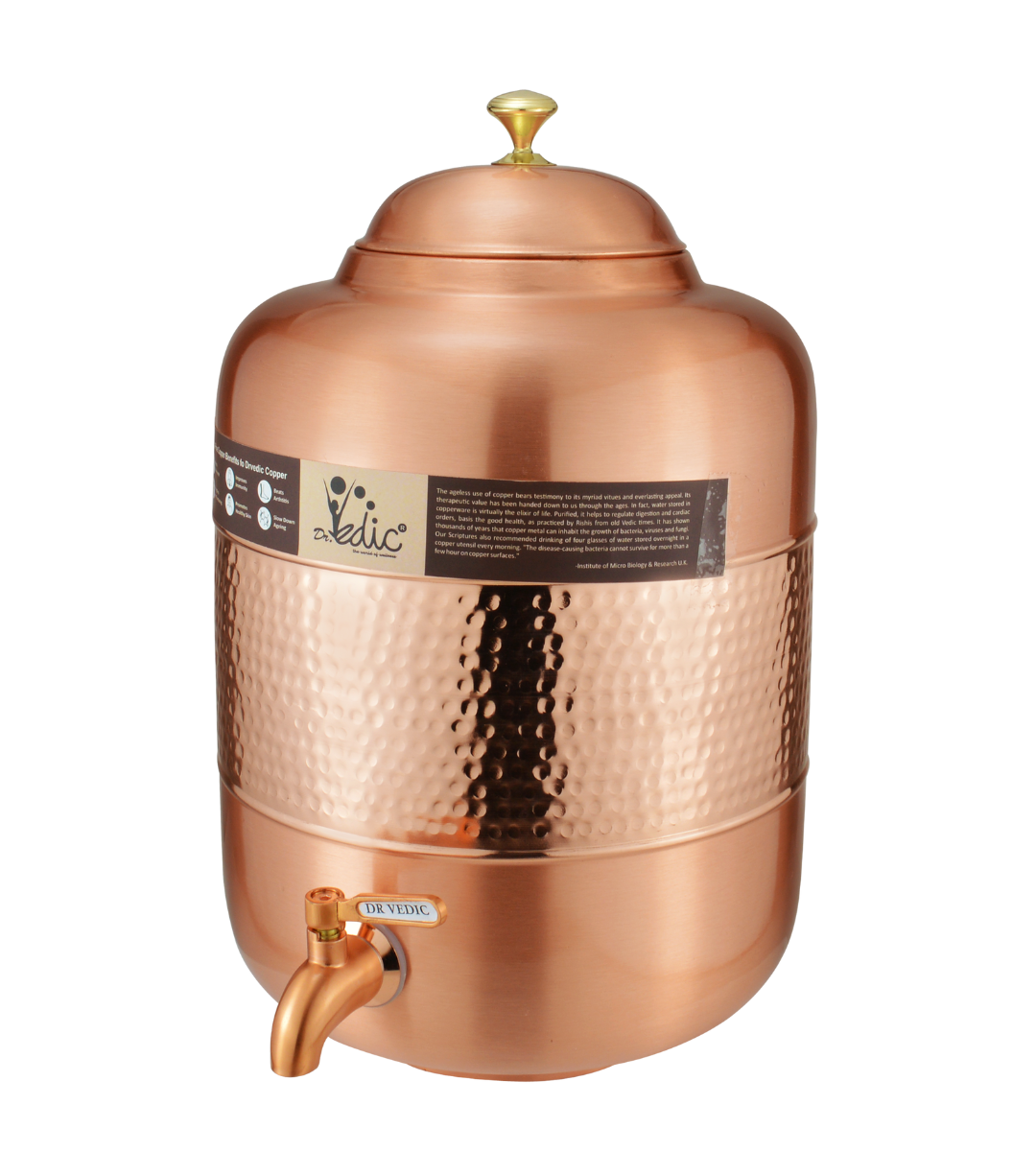 Drvedic Copper Aayurveda Mataka (Two Tone)